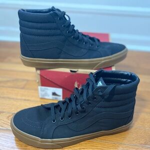 Vans SK8 high reissue canvas black and gum